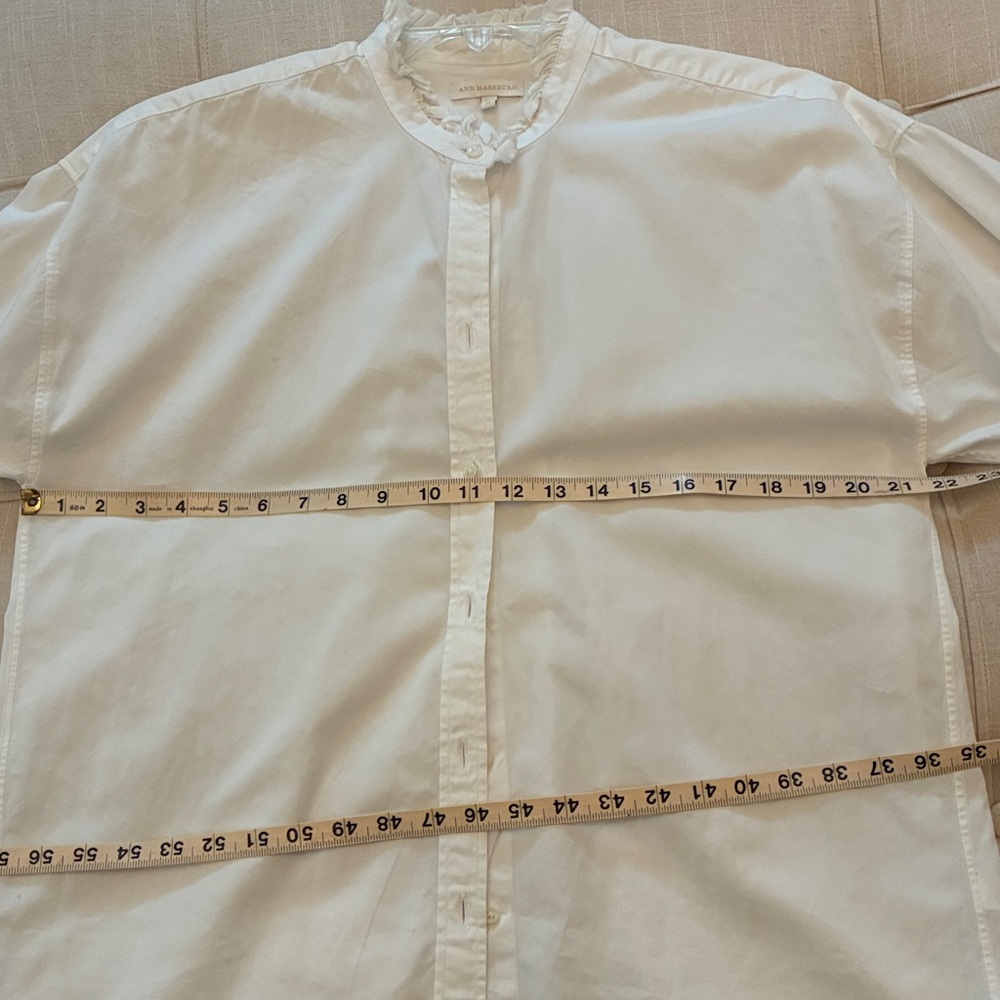 Ann Mashburn white button down shirt - Picture 6 of 10